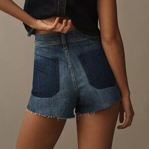 Anthropologie Pilcro Mid-Rise Micro Denim Shorts 32